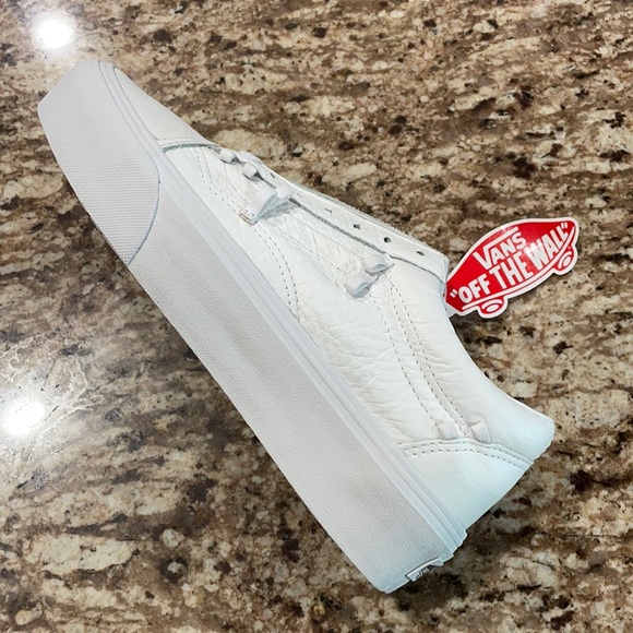 Vans Old Skool Platform Chain Leather True White - Picture 7 of 9